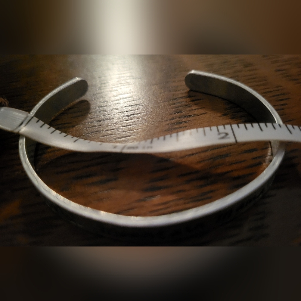 Mountain Mama Silver Engraved Adjustable Cuff - Picture 5 of 7